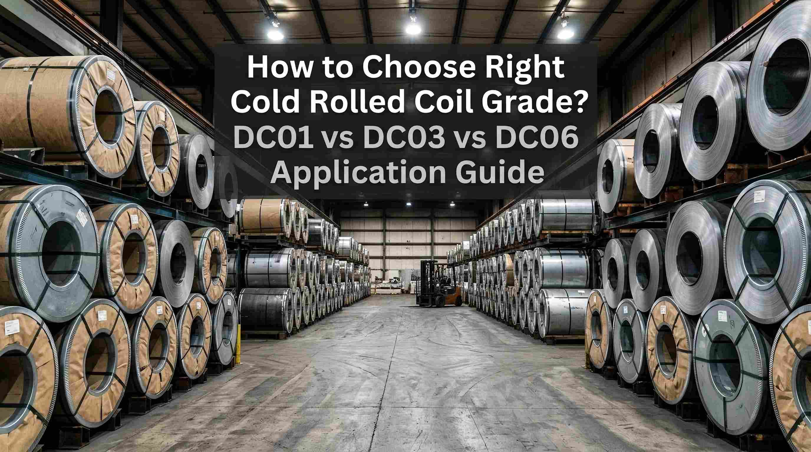 Quam eligere ius Frigidi Rolled Coil Grade? DC01 vs DC03 vs DC06 Application Guide