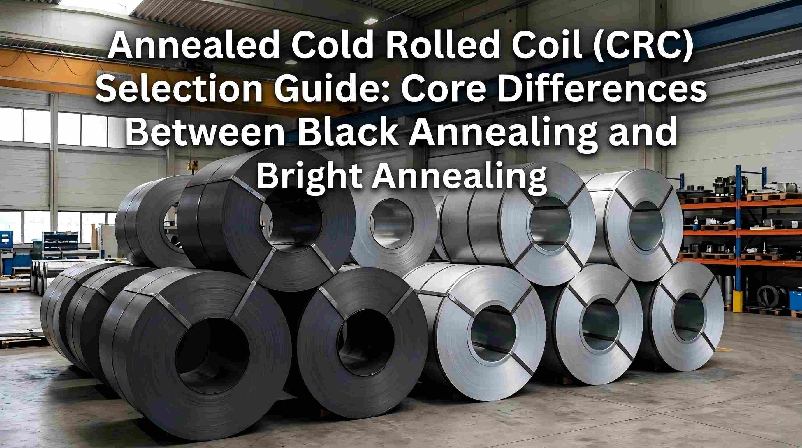 Annealed Cold Rolled Coil (CRC) Electio Guide: Core Differences between Black Annealing and Bright Annealing